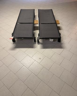 Lettini prendisole in alluminio con tavolino