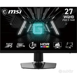 MSI monitor 27” WQHD 2K (2560x1440p) COME NUOVO