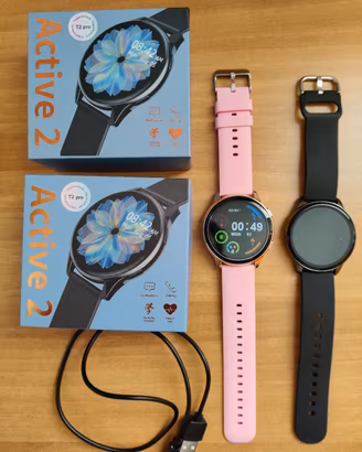 Set 2 Smartwatch Active 2 (T2 Pro)