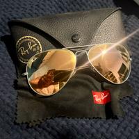 Occhiali Rayban aviatore arancioni