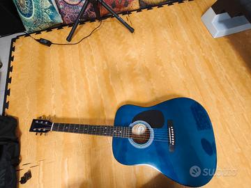 chitarra acustica Florencia guitars con custodia 
