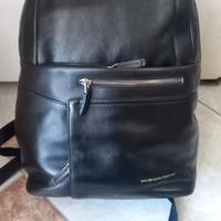 zaino piquadro nero in pelle 