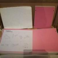 Due mensole in legno serie Lego Cribel BIANCO-ROSA