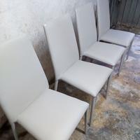 Sedie in similpelle tortora