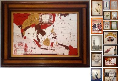 Quadro spechio geografico India Orientalis e altri