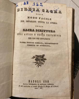 Bibbia sacra 1846
