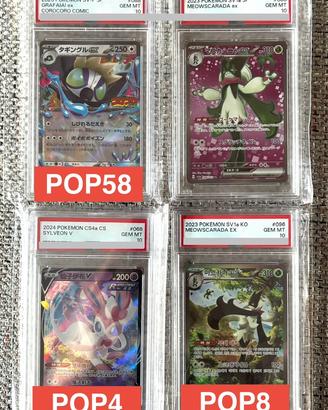 RIBASSO -  carte Pokemon PSA 10 low POP originali