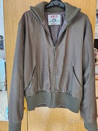 ONYX bomber trapuntato verde parka a giacchetta 