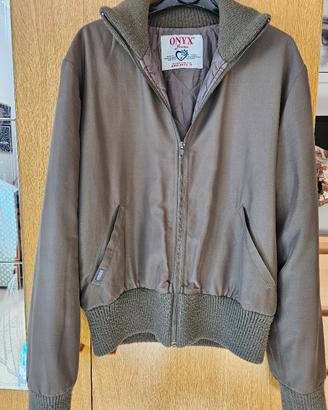 ONYX bomber trapuntato verde parka a giacchetta 