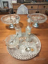 completo da tavola puro cristallo molato