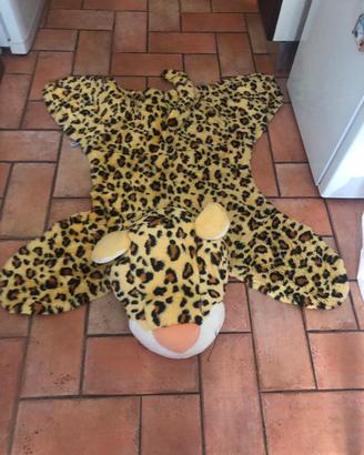 Bimbi tappeto leopardo giochi