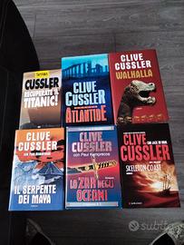 Set 6 libri Clive Cussler narrativa/avventura