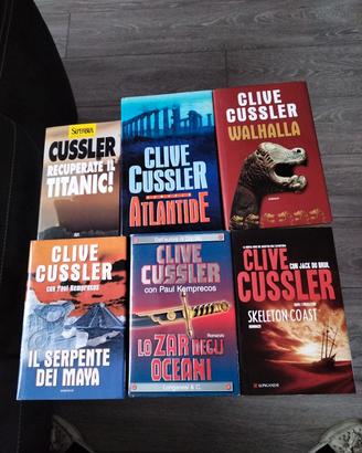 Set 6 libri Clive Cussler narrativa/avventura