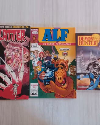3 Fumetti N. 1 Splatter/Alf/Demon Hunter (1989/93)