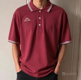 Polo Kappa uomo bordeaux originale