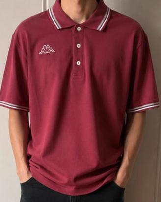 Polo Kappa uomo bordeaux originale