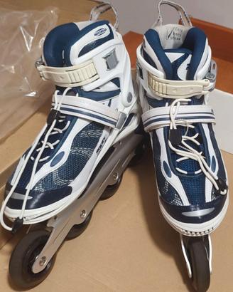 Pattini in linea Roces - white/blue TG. 42,5