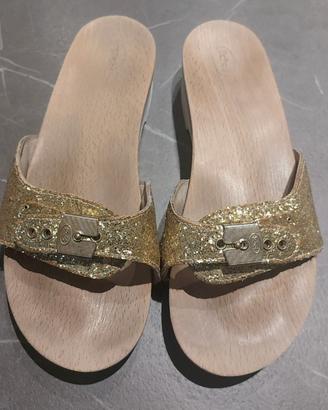 Zoccoli Scholl glitter