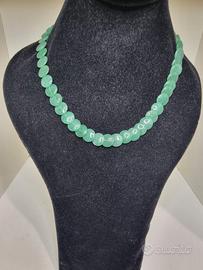 Collana in avventurina verde