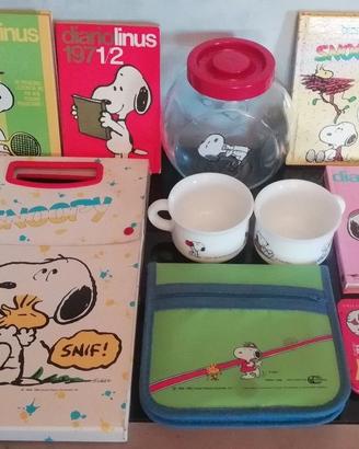 Snoopy Linus Peanuts collezione gadget ORIGINALI