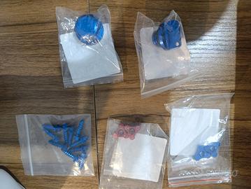 ergal, tappo olio, viti reg.forche, ruota