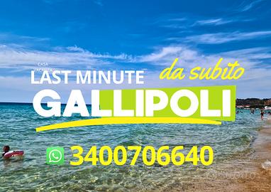LAST MINUTE vicino GALLIPOLI dal 19 agosto in poi