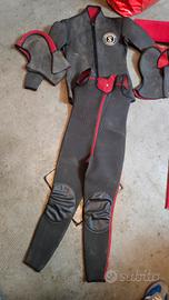 coppia di muta sub , due pezzi taglia s