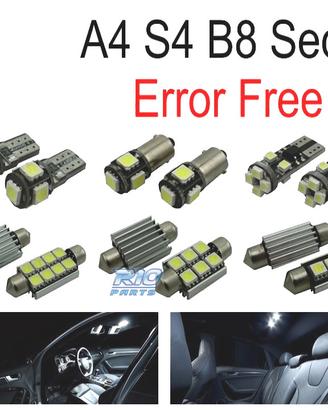 KIT 13 LAMPADE LED INTERNE PER AUDI A4 B8 S4