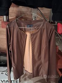 Giacca finta pelle donna XL