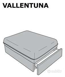 IKEA Vallentuna – Modulo letto singolo Murum nero