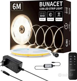 COB Striscia LED Bianco Freddo 6M 24V Dimmerabile