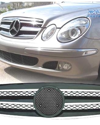 GRIGLIA MERCEDES CLASSE E W211 02-06 CROMATA NERA