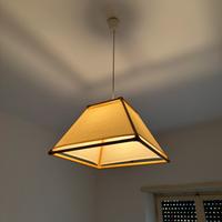 Lampadario in vimini