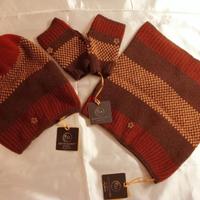 coordinato berretto, scalda collo e guanti