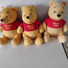 3 pupazzi minny the pooh