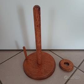 Portarotoli carta da cucina in legno h.cm.30