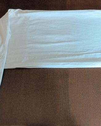 jeans bianchi con frange