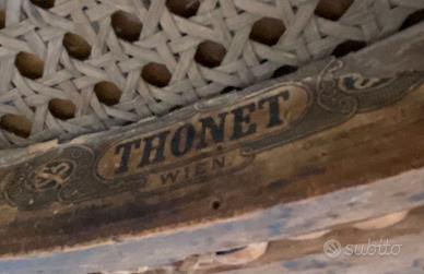 Set originale Thonet Wien: 4 sedie n.28 + divanett