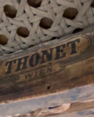Set originale Thonet Wien: 4 sedie n.28 + divanett