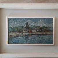 olio su tela Orlandi paesaggio 34.5 x 25.5