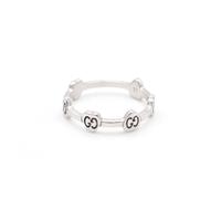 Anello Gucci in oro bianco 18 kt