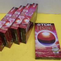 Kit 5 Videocassette VHS 180 minuti, TDK E-180HSEN