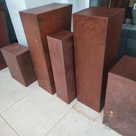 vasi effetto corten