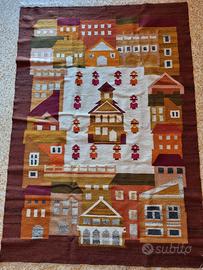 Tappeto kilim vintage polacco