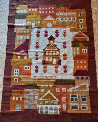 Tappeto kilim vintage polacco
