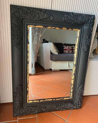 Specchio nero e oro