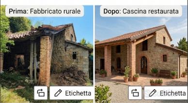 Terreno con rustici da ristrutturare completamente