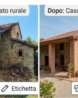 Terreno con rustici da ristrutturare completamente