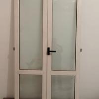 2 portafinestre in alluminio bianco