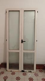 2 portafinestre in alluminio bianco